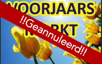 Voorjaarsmarkt 2020 geannuleerd